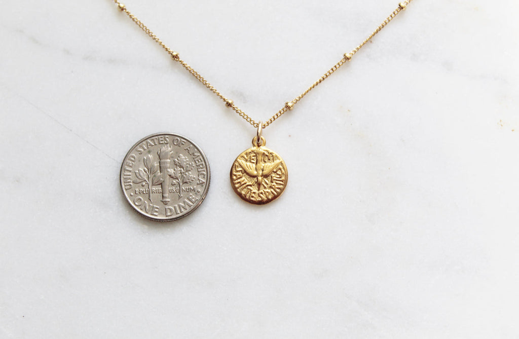 Holy Spirit Necklace – Catholic Dove Pendant | Confirmation & Faith Jewelry Gift for Women