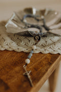 First Communion Rosary Gift for Girls or Boys | Catholic Pearl Rosary with Chalice Centerpiece | Eucharist Keepsake Gift | Religious Sacrament Jewelry