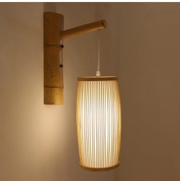 Bamboo Woven Pendant Light | Southeast Asian Plait Chandelier | Natural Boho Ceiling Lamp for Hallway, Staircase & Home