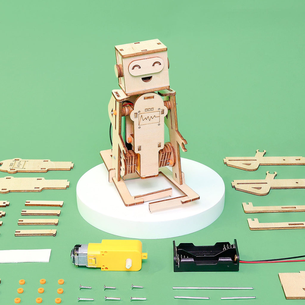 WalkieBot Walking Robot STEM Kit for Kids | Build Your Own Moving Robot | DIY Engineering Toy | Hands-On Learning Ages 6–12