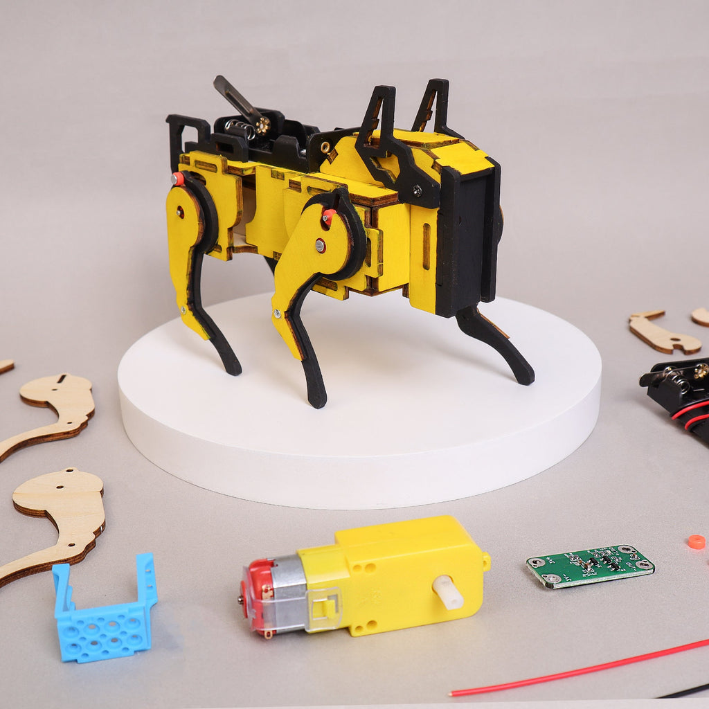 Robot Dog STEM Kit for Kids | Sound-Activated DIY Robotics Toy | Build & Paint Electronic Dog | Hands-On Learning Ages 6–12