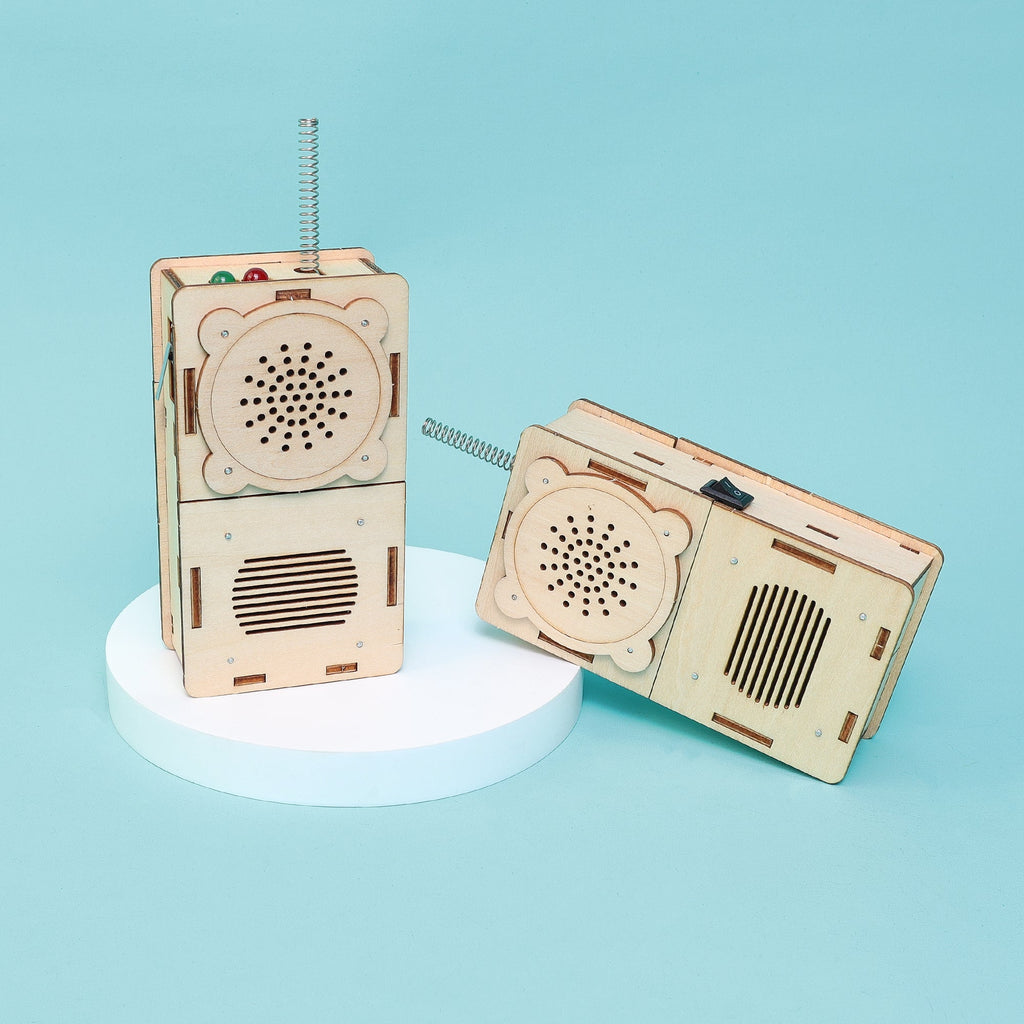 Build & Learn Walkie Talkie STEM Kit for Kids (Set of 2) | DIY Electronics Kit | Hands-On Science & Communication Toy | Educational Gift Ages 6–12