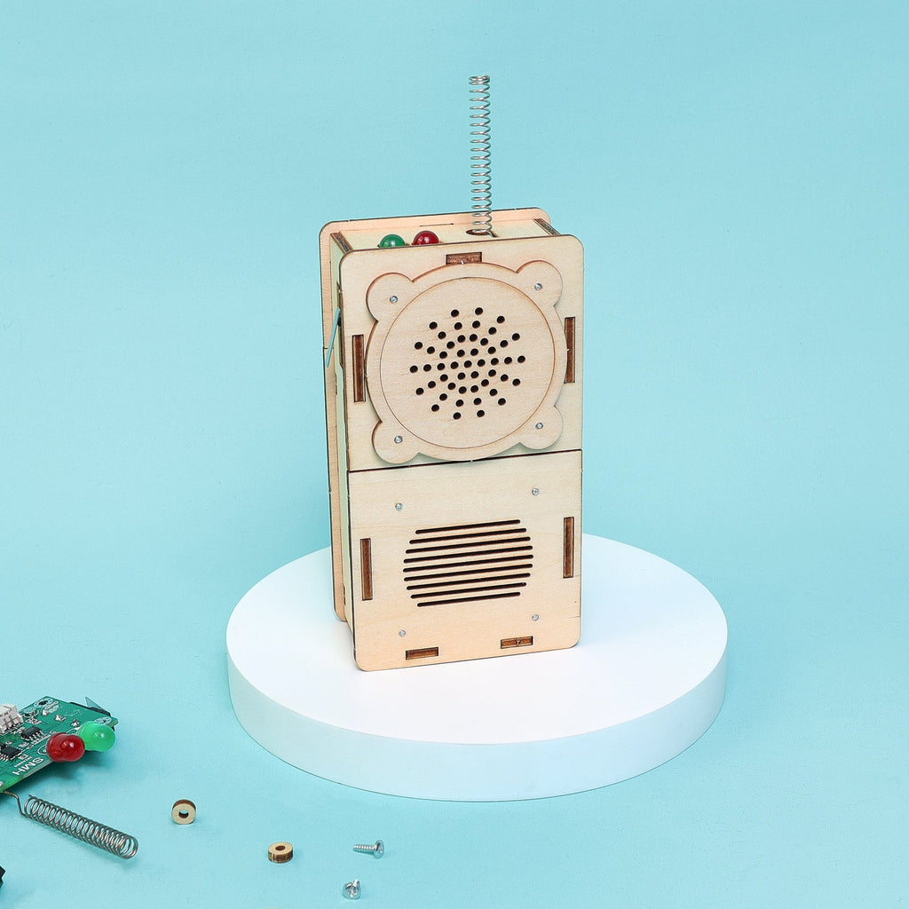 Build & Learn Walkie Talkie STEM Kit for Kids (Set of 2) | DIY Electronics Kit | Hands-On Science & Communication Toy | Educational Gift Ages 6–12