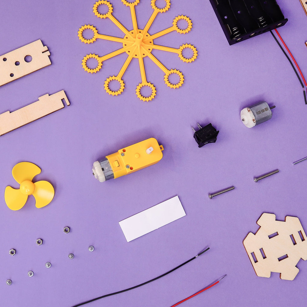 DIY Bubble Machine Kit for Kids | Build Your Own STEM Toy | Educational Science Kit for Ages 6–10 | Hands-On Learning Activity | Screen-Free Engineering Toy
