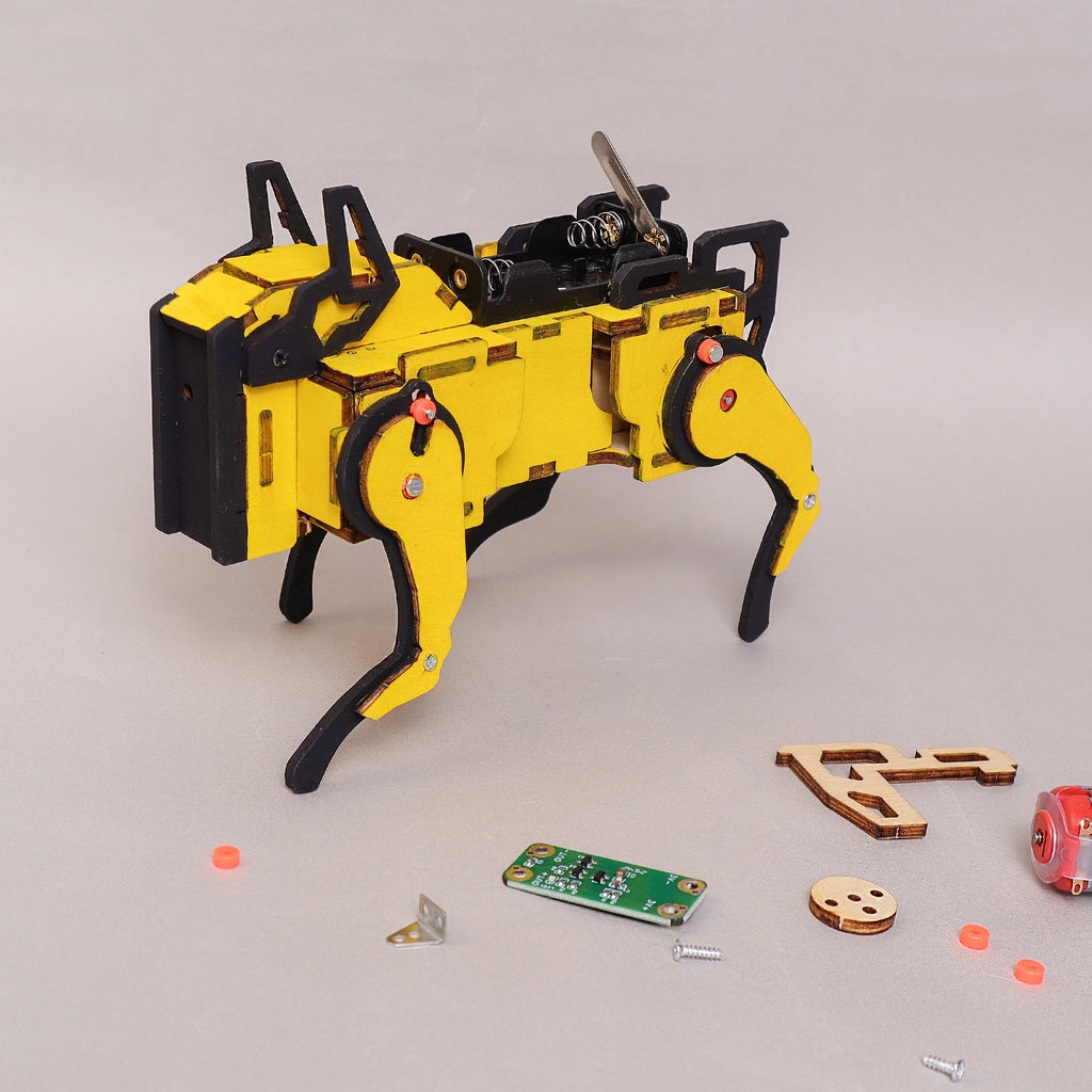 Robot Dog STEM Kit for Kids | Sound-Activated DIY Robotics Toy | Build & Paint Electronic Dog | Hands-On Learning Ages 6–12