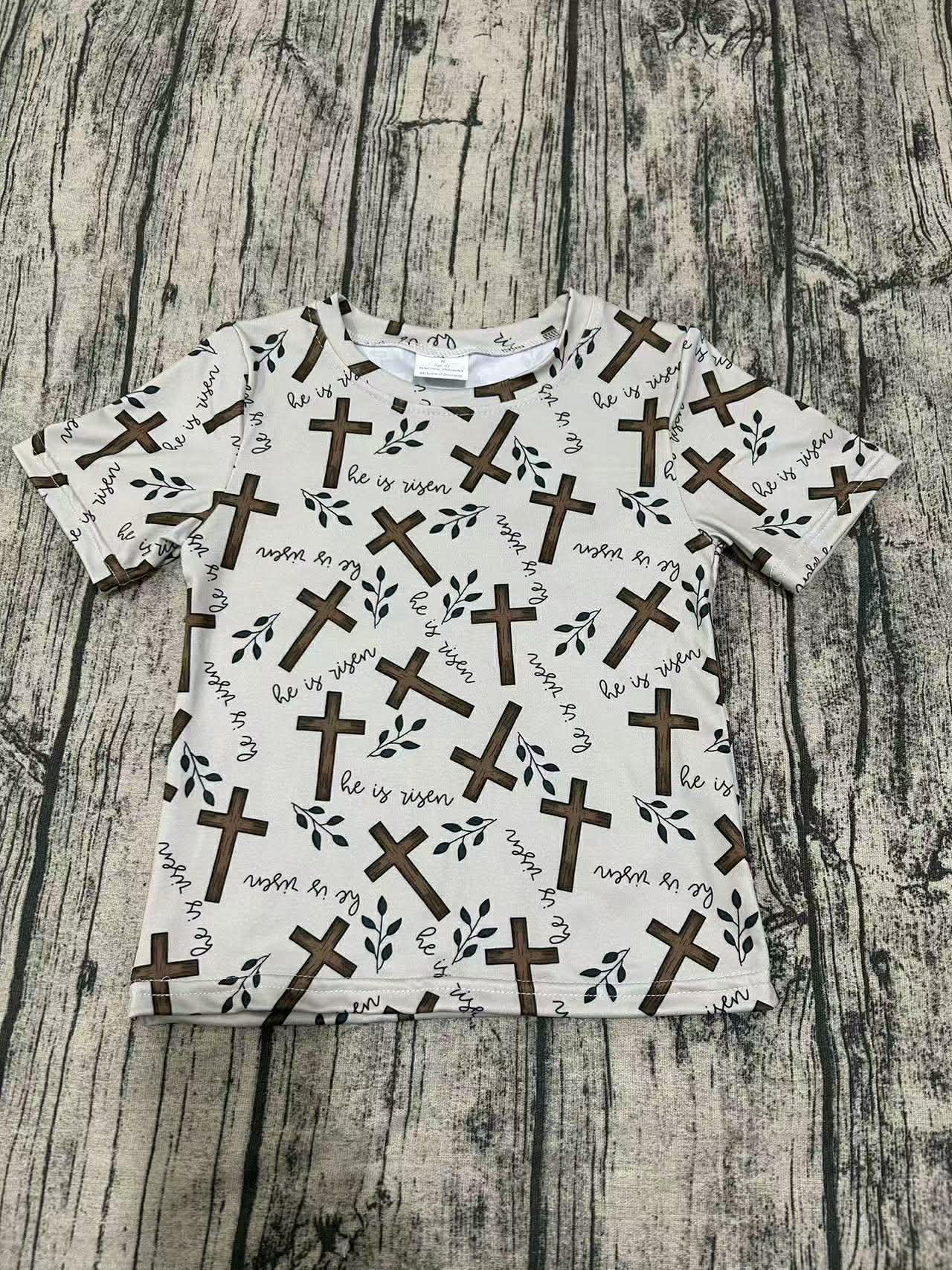 He Is Risen Kids T-Shirt | Christian Easter Shirt | Resurrection Sunday Outfit | Toddler & Youth Faith Tee