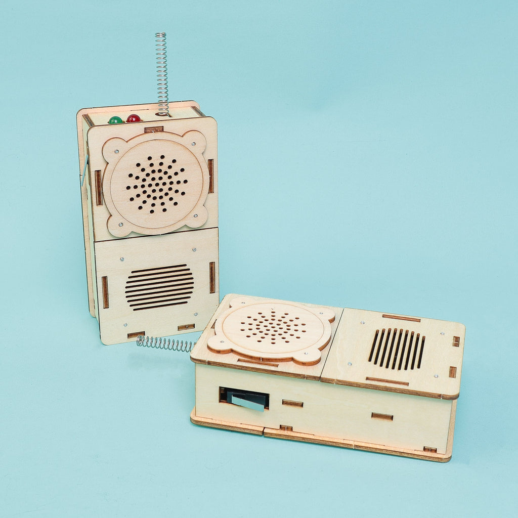 Build & Learn Walkie Talkie STEM Kit for Kids (Set of 2) | DIY Electronics Kit | Hands-On Science & Communication Toy | Educational Gift Ages 6–12