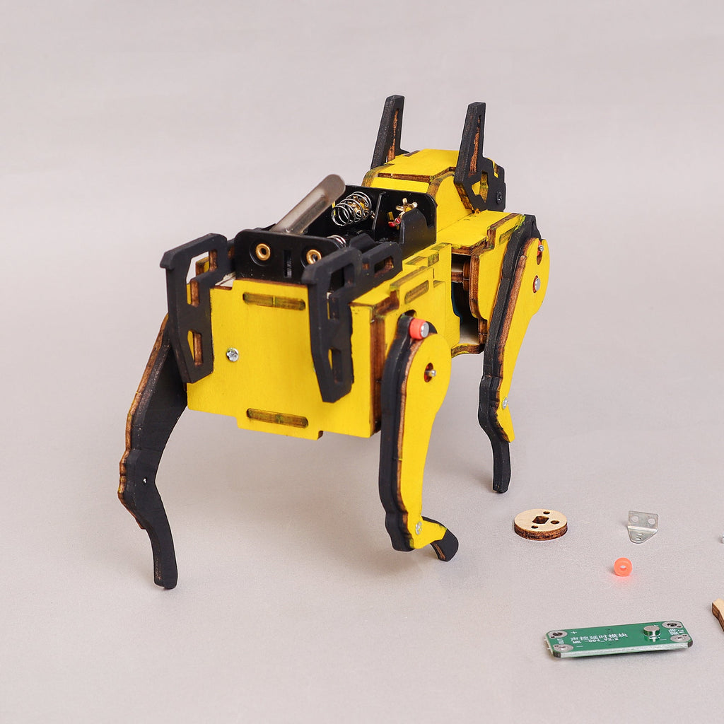 Robot Dog STEM Kit for Kids | Sound-Activated DIY Robotics Toy | Build & Paint Electronic Dog | Hands-On Learning Ages 6–12