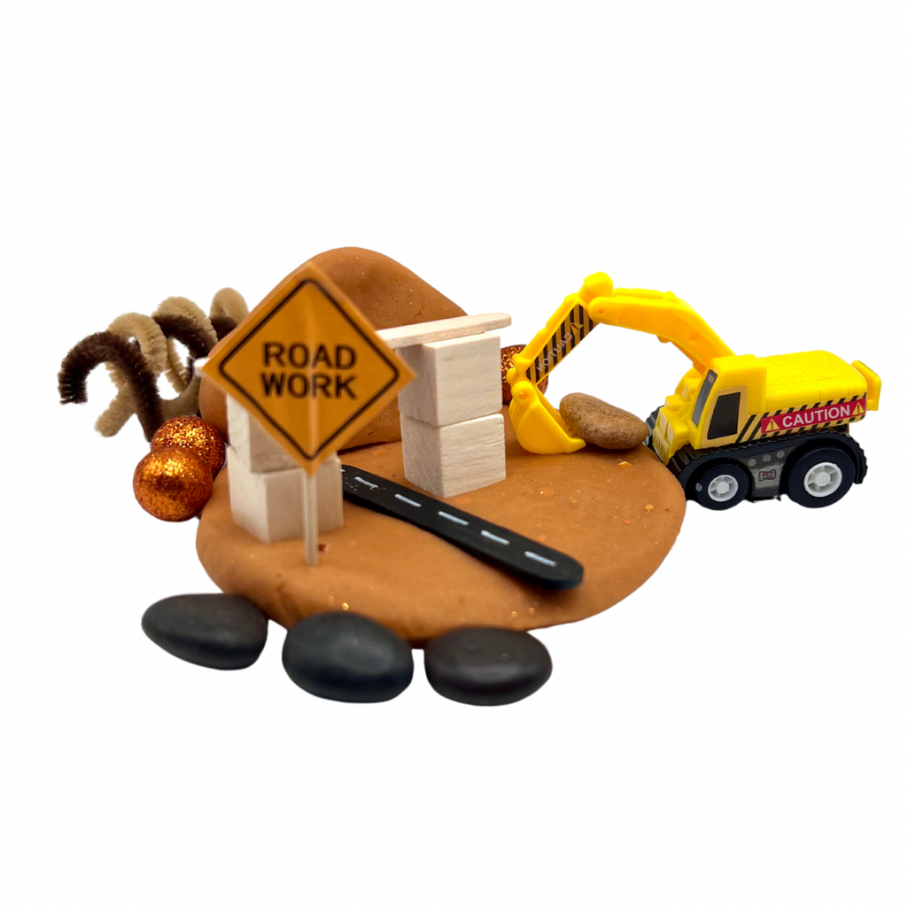 Construction Site Playdough Sensory Kit for Kids | Truck & Building Play Set | Non-Toxic Sensory Toy | Screen-Free Activity Ages 3–8