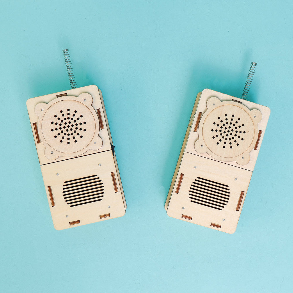 Build & Learn Walkie Talkie STEM Kit for Kids (Set of 2) | DIY Electronics Kit | Hands-On Science & Communication Toy | Educational Gift Ages 6–12