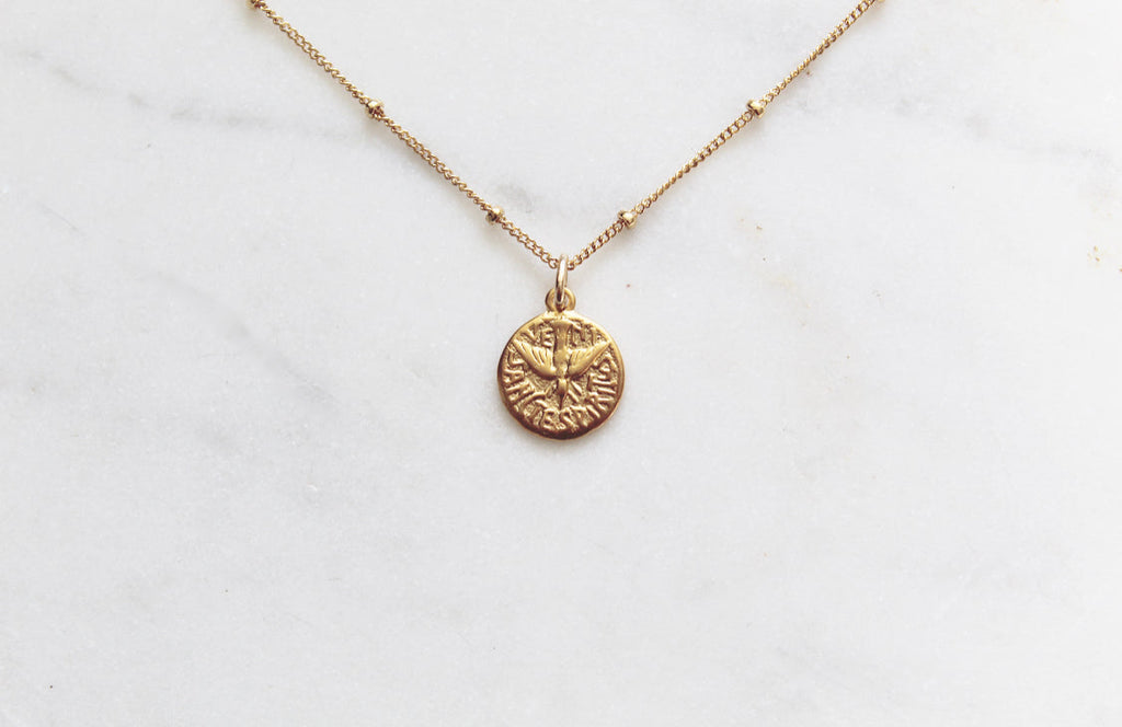 Holy Spirit Necklace – Catholic Dove Pendant | Confirmation & Faith Jewelry Gift for Women