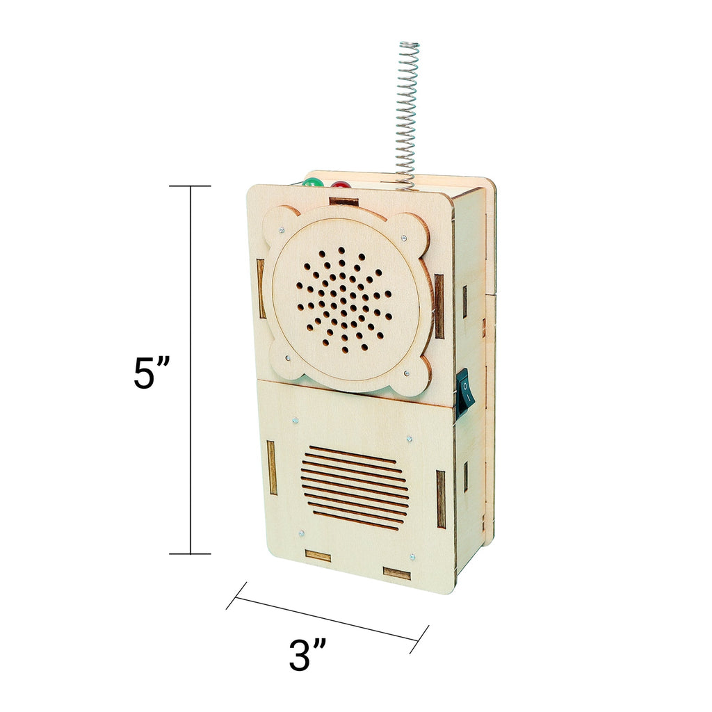 Build & Learn Walkie Talkie STEM Kit for Kids (Set of 2) | DIY Electronics Kit | Hands-On Science & Communication Toy | Educational Gift Ages 6–12