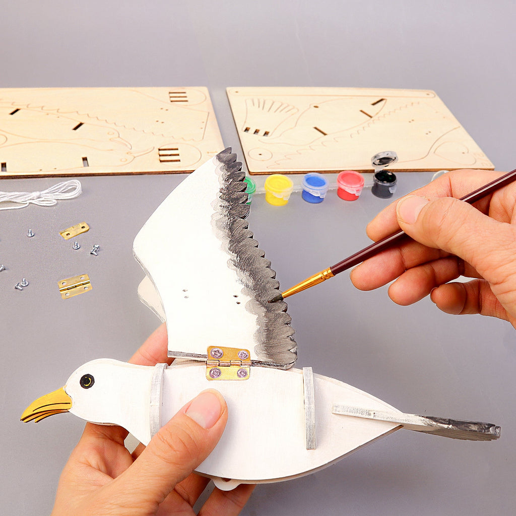 DIY Bionic Bird STEM Kit for Kids | Build & Paint Mechanical Flying Bird | Hands-On Science Toy | Educational Gift Ages 6–12