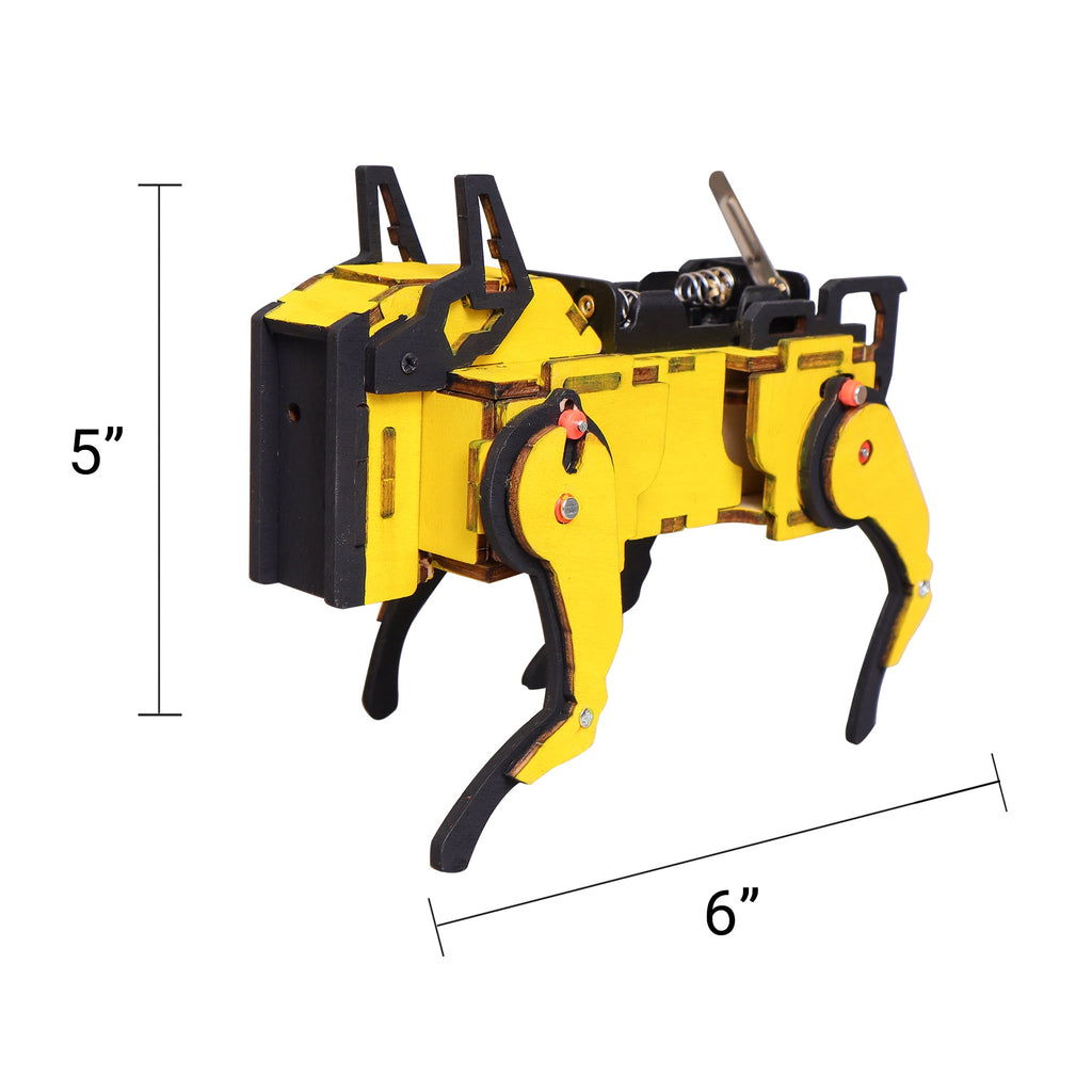 Robot Dog STEM Kit for Kids | Sound-Activated DIY Robotics Toy | Build & Paint Electronic Dog | Hands-On Learning Ages 6–12