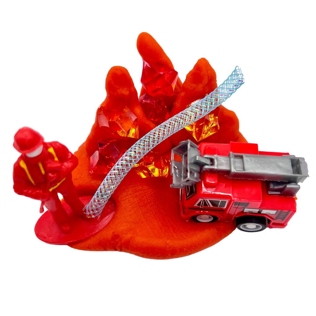 Firetruck Playdough Sensory Kit for Kids | Firefighter Rescue Play Set | Imaginative Sensory Toy | Screen-Free Activity Ages 3–8