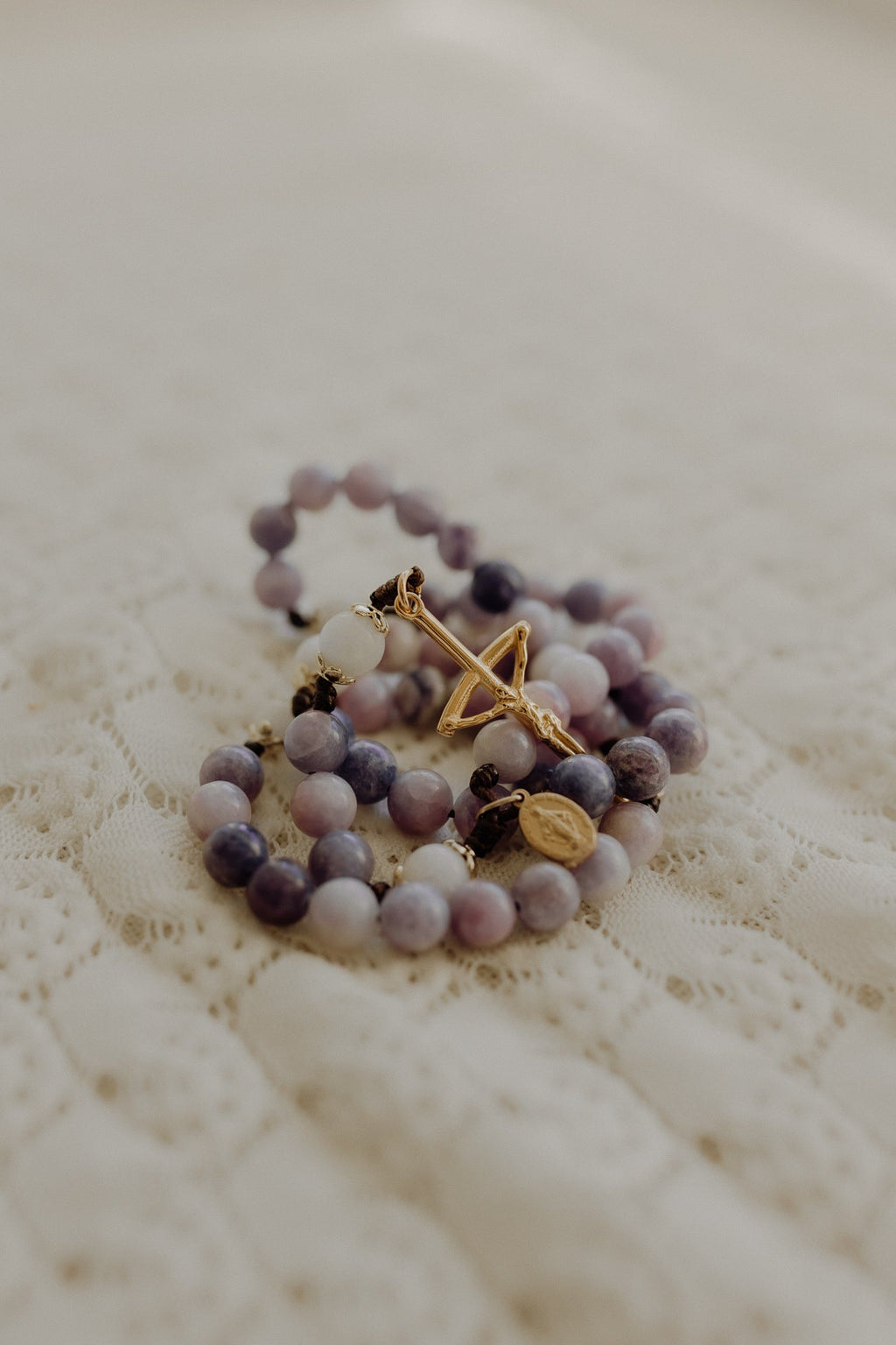 Full of Grace Rosary – Catholic Rosary Beads Marian Devotion Gift Hail Mary Prayer Jewelry Faith Gift for Women