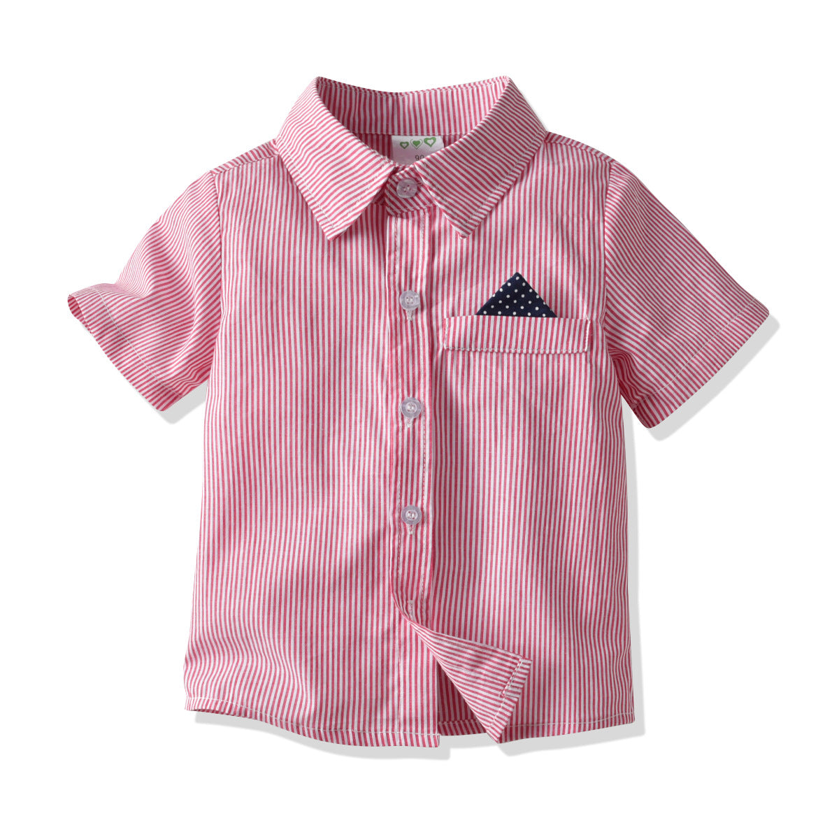 Boys' Summer Shirt Set with Bowtie and Suspenders - # BAAA71710014