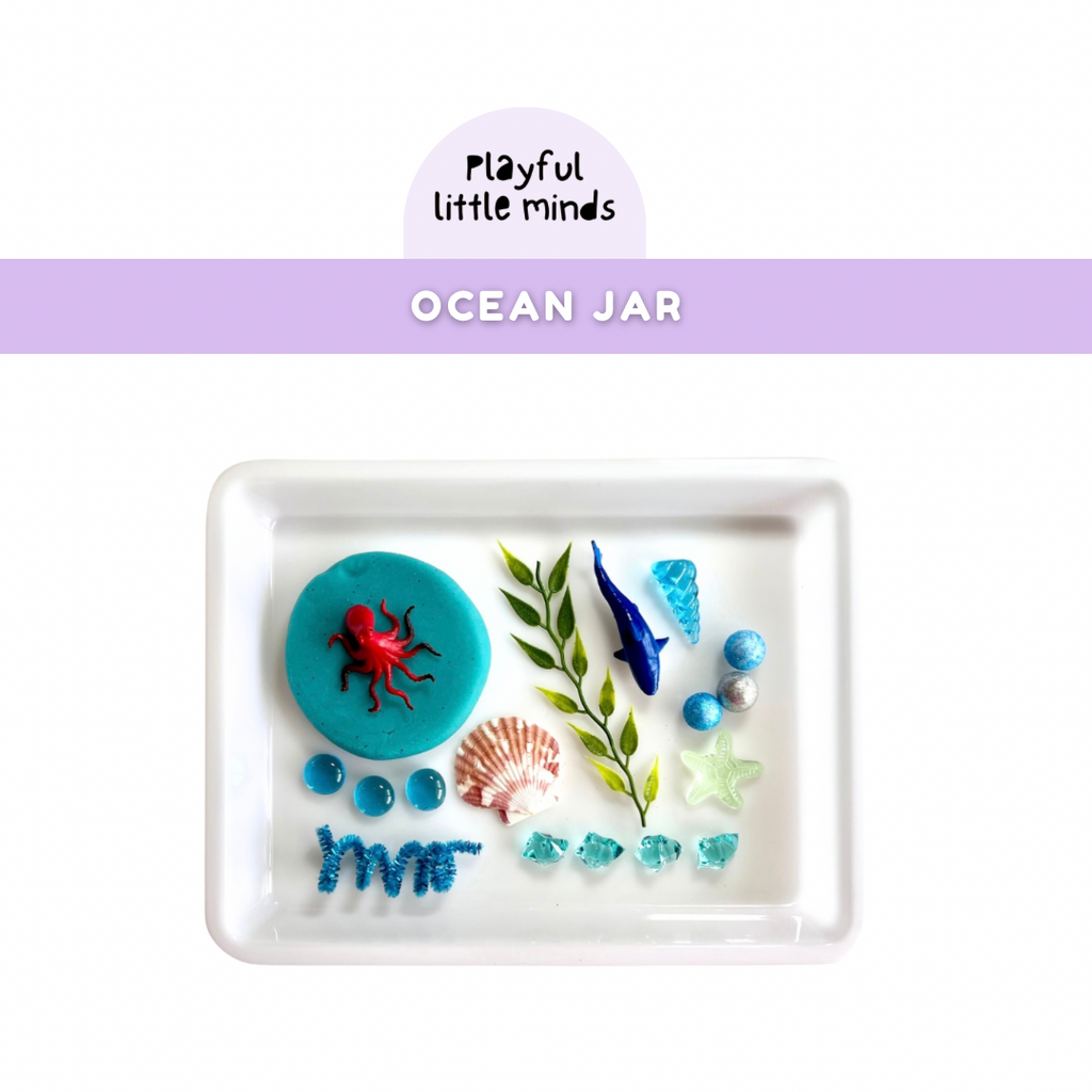 Ocean Creatures Sensory Play Kit for Kids | Under the Sea Playdough Kit | Imaginative Ocean Toy | Screen-Free Activity Ages 3–8
