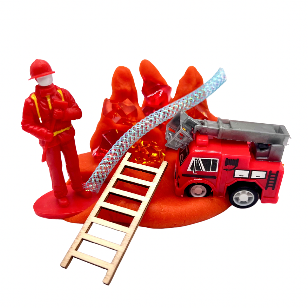 Firetruck Playdough Sensory Kit for Kids | Firefighter Rescue Play Set | Imaginative Sensory Toy | Screen-Free Activity Ages 3–8
