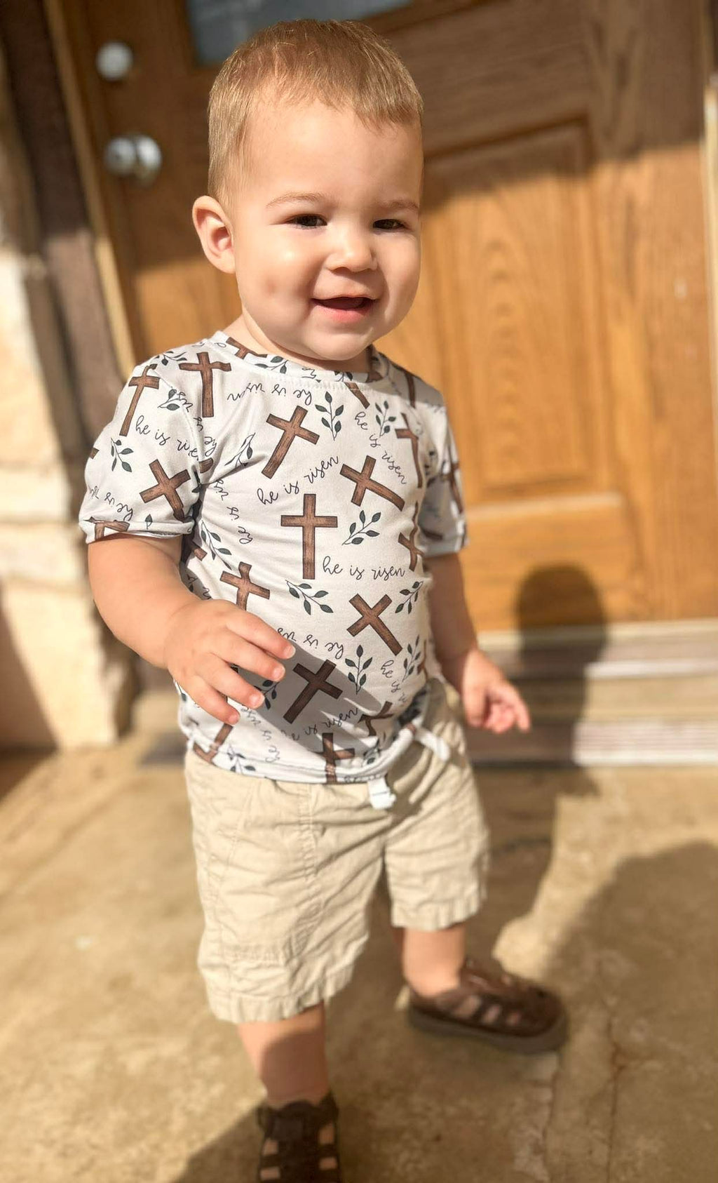 He Is Risen Kids T-Shirt | Christian Easter Shirt | Resurrection Sunday Outfit | Toddler & Youth Faith Tee