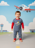 Airplane Baby Romper | Little Pilot Outfit | Aviation Infant One-Piece | Travel-Themed Baby Clothes