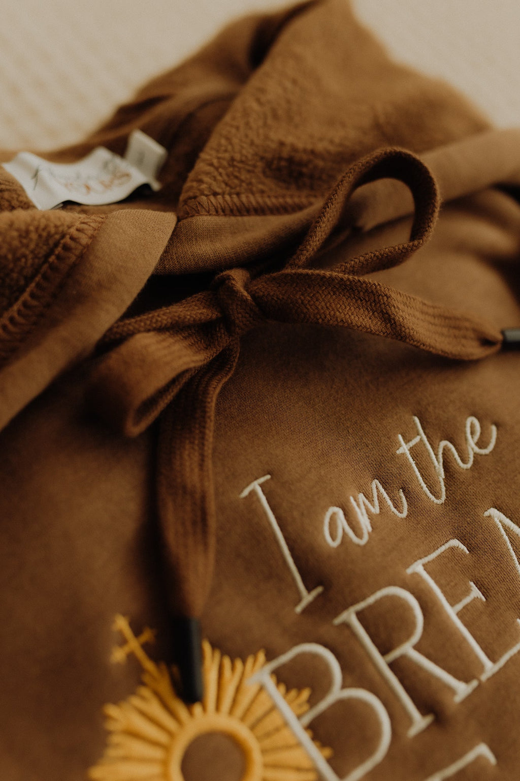 Bread of Life Hoodie, Christian Hoodie, Catholic Faith Sweatshirt, Jesus Hoodie, Embroidered Religious Hoodie, Cozy Christian Gift, Bible Verse Apparel