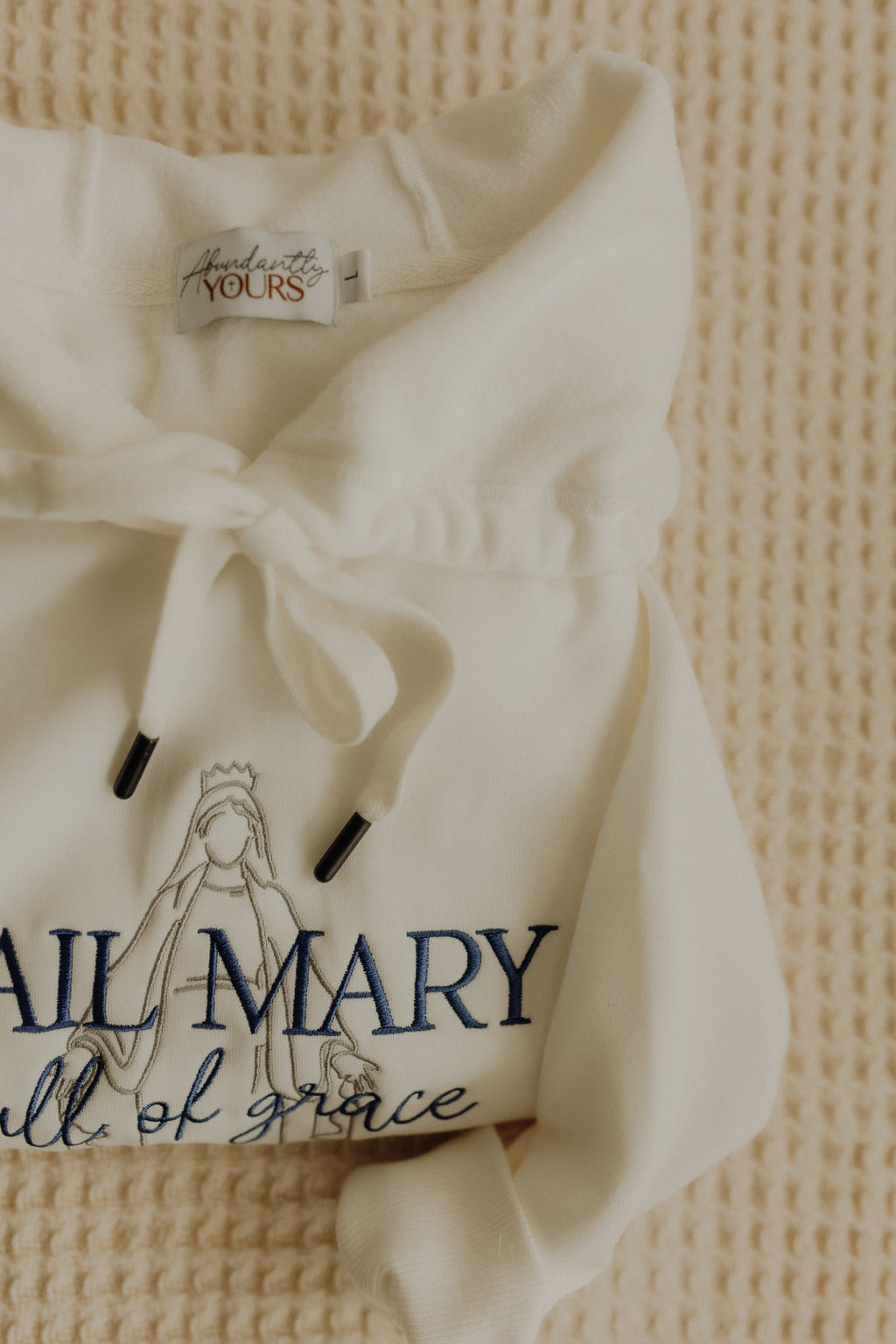 Hail Mary Hoodie, Catholic Hoodie, Marian Prayer Sweatshirt, Christian Hoodie, Virgin Mary Apparel, Faith Hoodie, Cozy Religious Gift