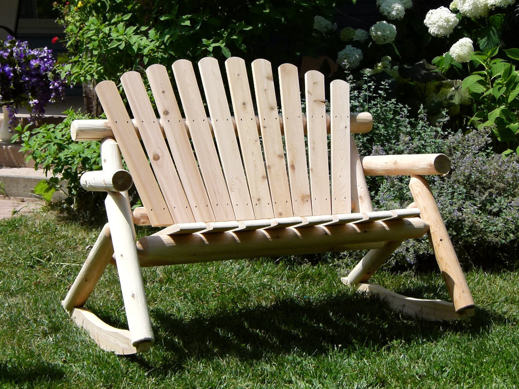 Rocking Outdoor Wooden Bench