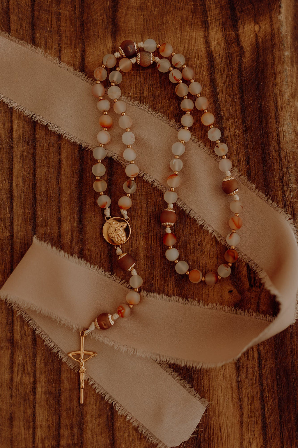 St Michael the Archangel Rosary | Catholic Protection Rosary Beads | Spiritual Warfare Prayer Gift | Archangel Medal Rosary | Religious Gift