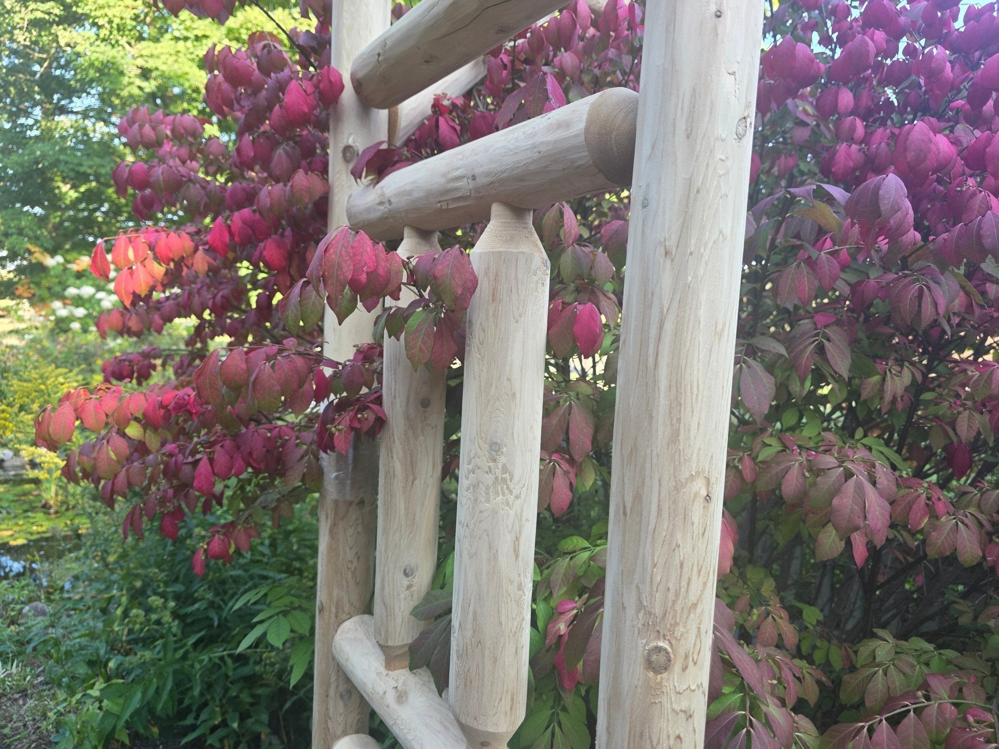 Outdoor Wooden Garden Arbor | Rustic Yard Arch for Climbing Plants, Roses & Pathways | Decorative Backyard Entrance Trellis