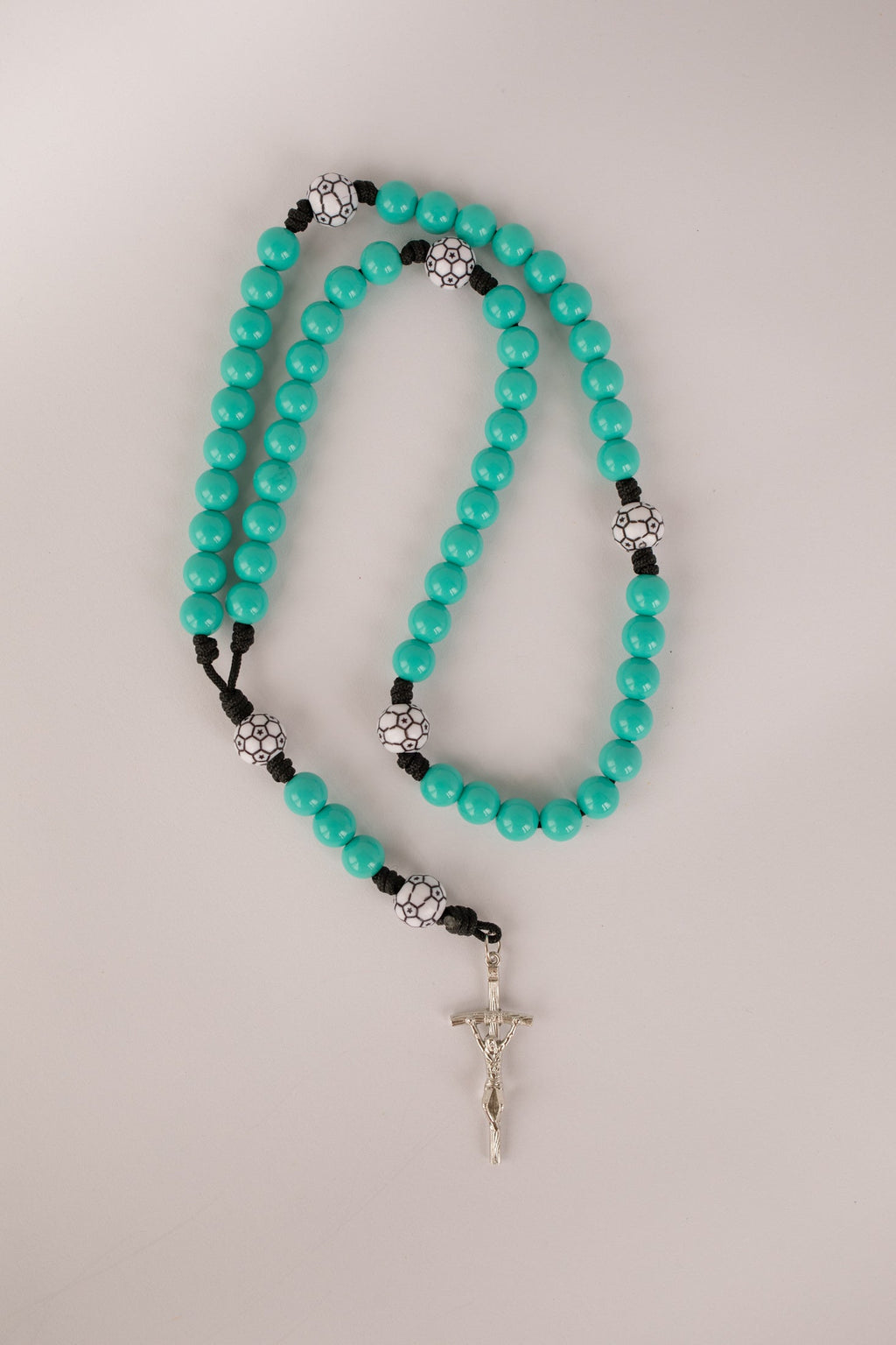 Sports Rosary | Catholic Rosary for Athletes | Baseball Football Soccer Prayer Beads | Boys Communion Gift | Christian Sports Gift