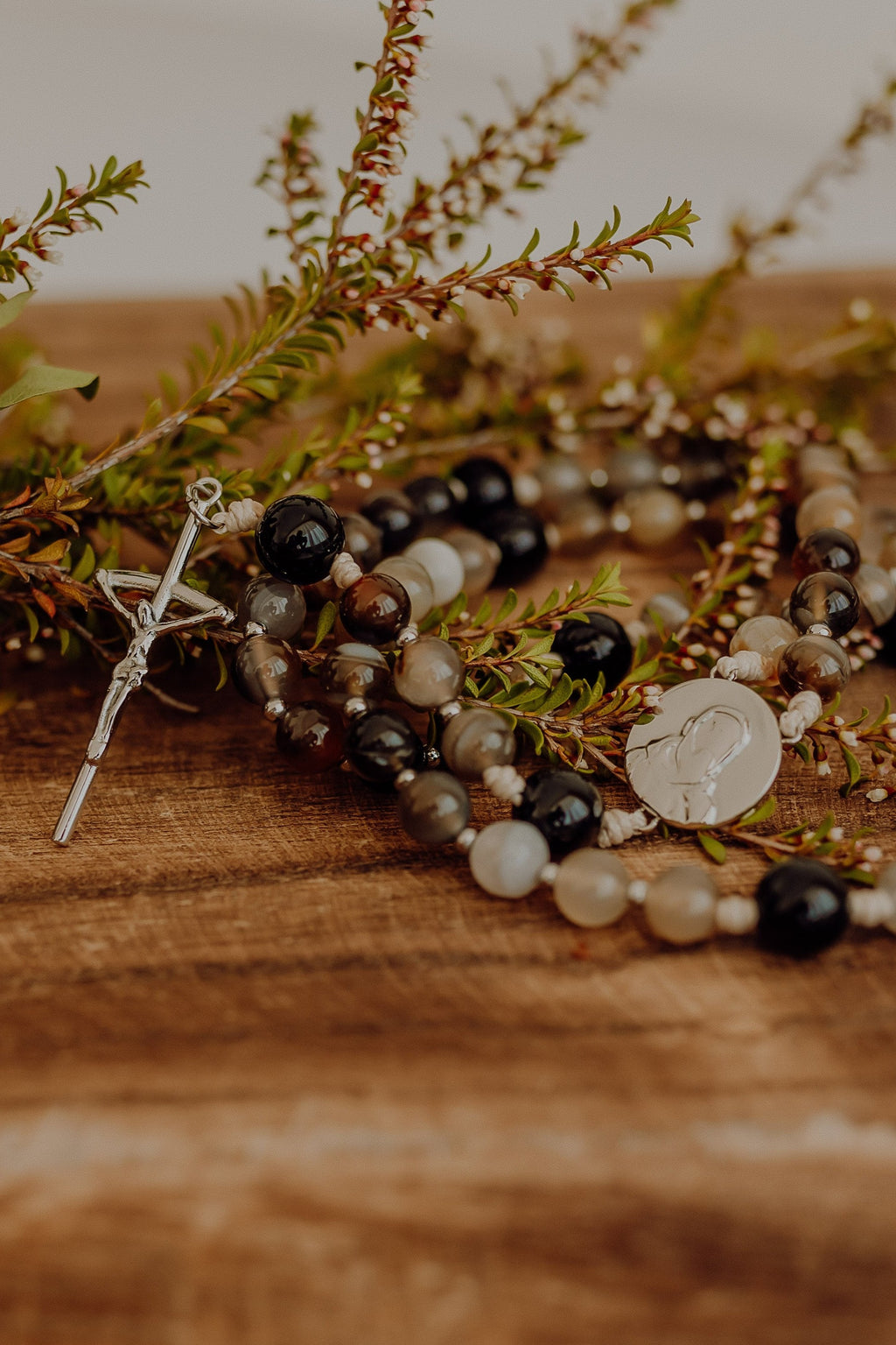 St. Padre Pio Rosary – Catholic Rosary Beads Healing Prayer Gift Faith Jewelry Gift for Women