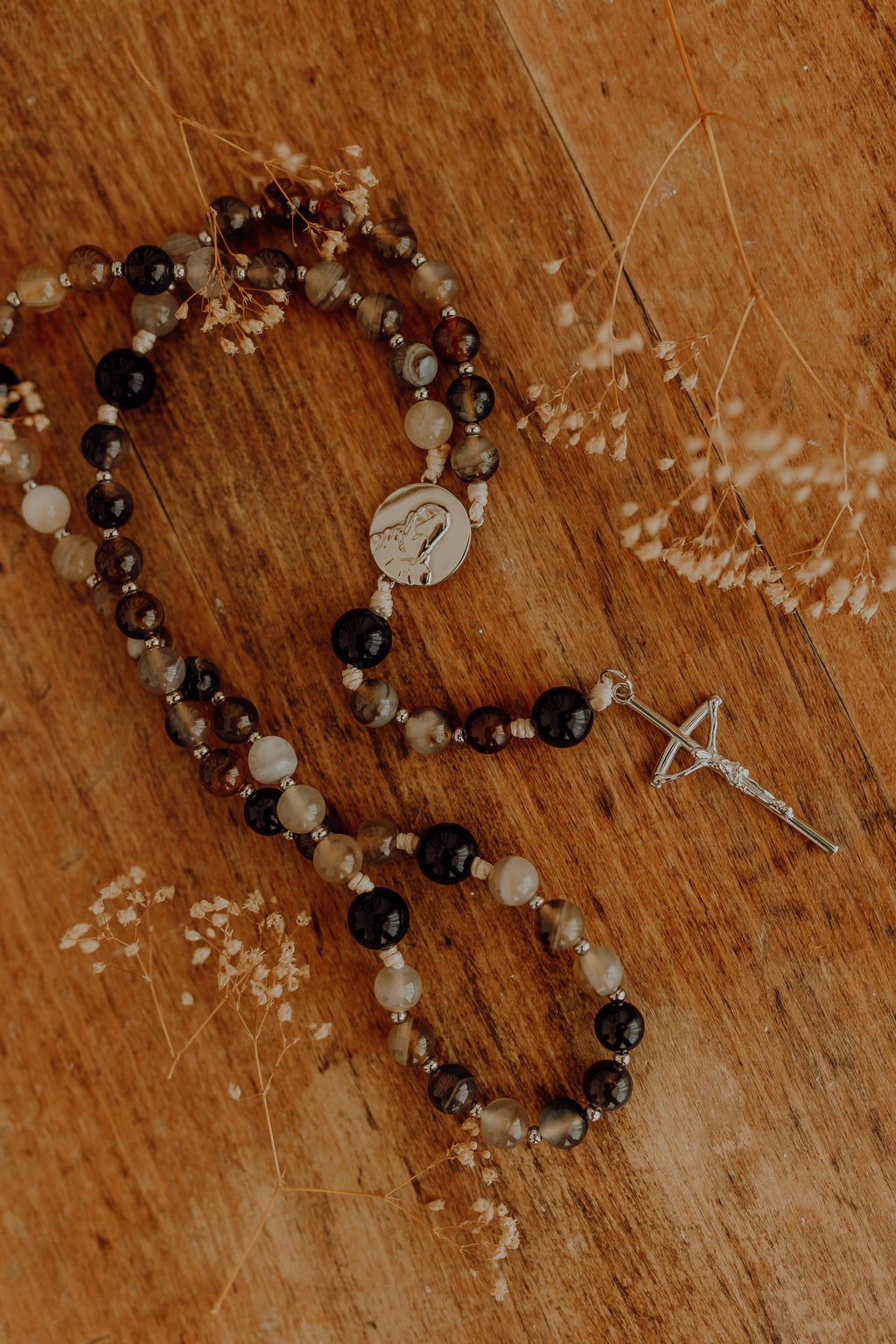St. Padre Pio Rosary – Catholic Rosary Beads Healing Prayer Gift Faith Jewelry Gift for Women