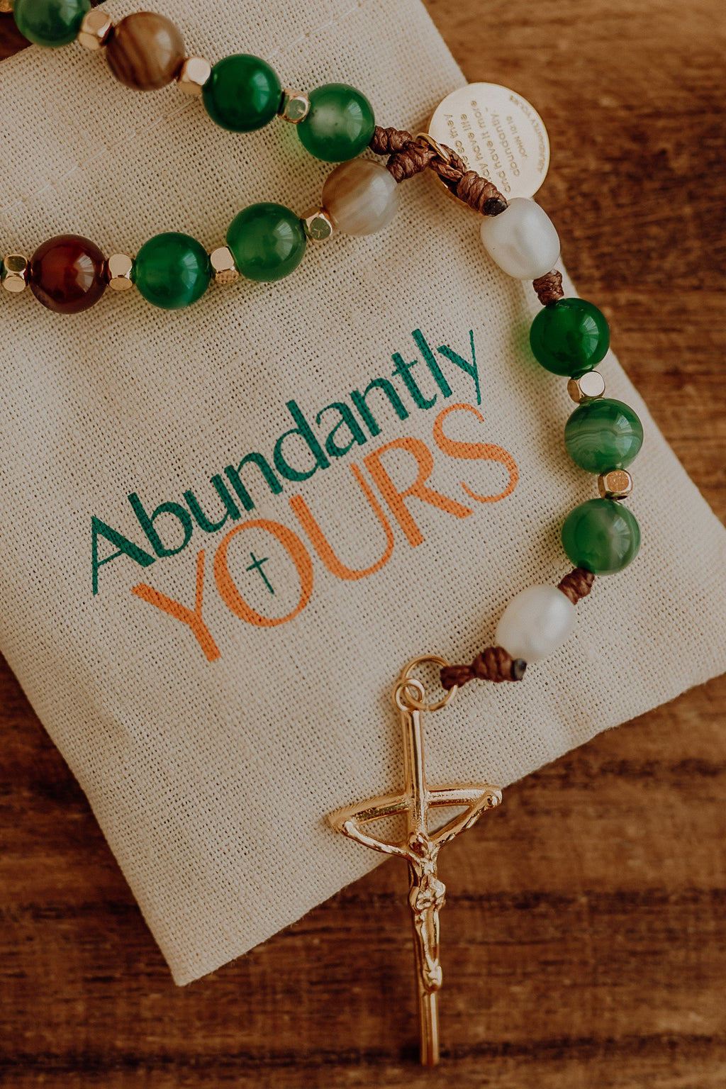 Abundant Life Rosary – Catholic Rosary Beads Christian Faith Gift Prayer Jewelry Spiritual Encouragement Gift for Women