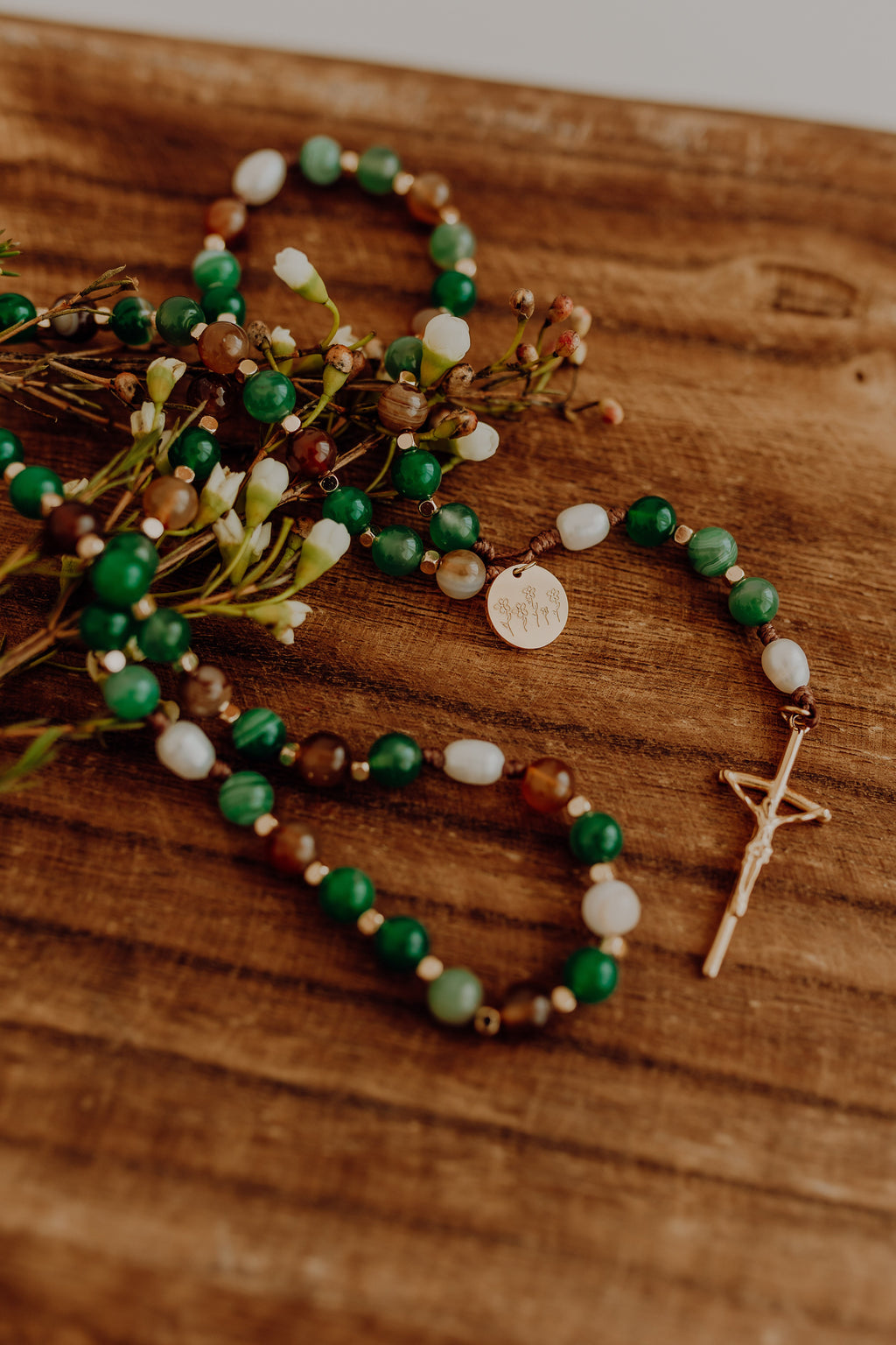 Abundant Life Rosary – Catholic Rosary Beads Christian Faith Gift Prayer Jewelry Spiritual Encouragement Gift for Women